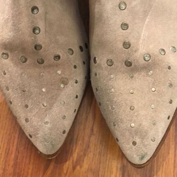 Free people suede bootie tan with studs 38 - Picture 6 of 8